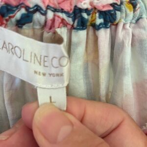 Caroline Constas Colorful Ruffled tiered maxi dress